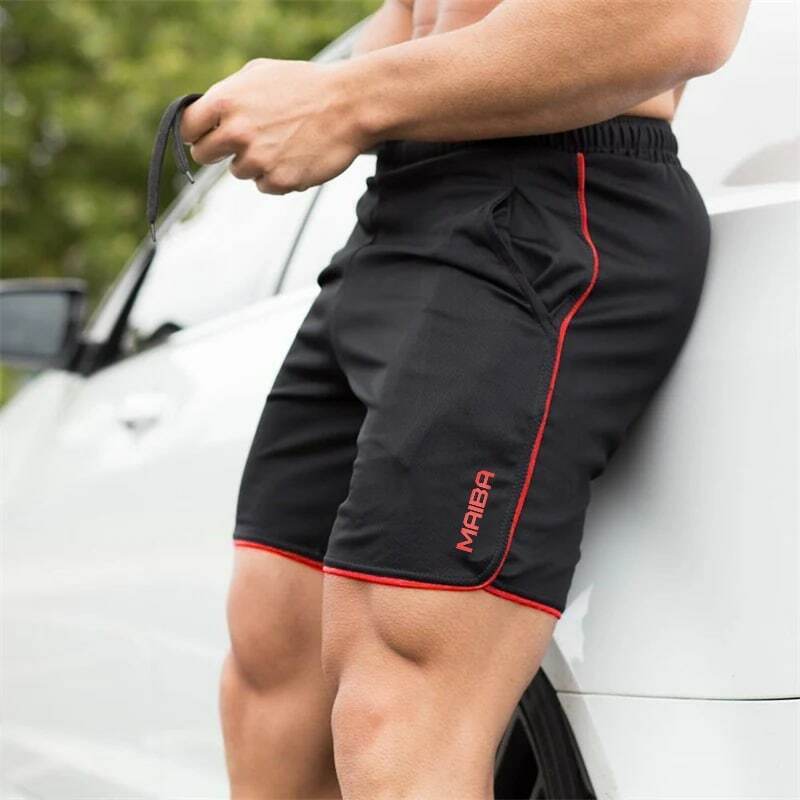 ใหม่ผู้ชายฟิตเนสเพาะกายกางเกงขาสั้นชายฤดูร้อนยิมส์ออกกำลังกายชาย Breathable Quick Dry กีฬา Jogger สั้นกางเกง