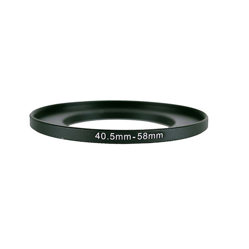 40.5mm-58mm 40.5-58mm 40.5 a 58 intensificam o adaptador do anel do metal do filtro da lente preto