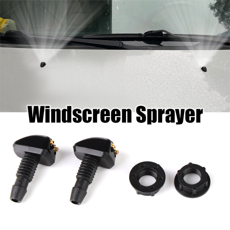 2Pcs Universal ด้านหน้ากระจกเครื่องซักผ้า Wiper Nozzle Sprayer Sprinkler Water Spout Outlet สำหรับ Toyota Mazda Hyundai รถ Accessorie
