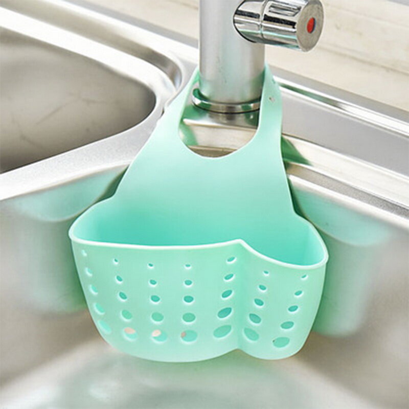 ครัวราคาถูก Racks 7 สีเลือกแขวนเก็บเครื่องมืออ่างล้างจานเก็บแขวนตะกร้าอ่างล้างจานผู้ถือฟองน...
