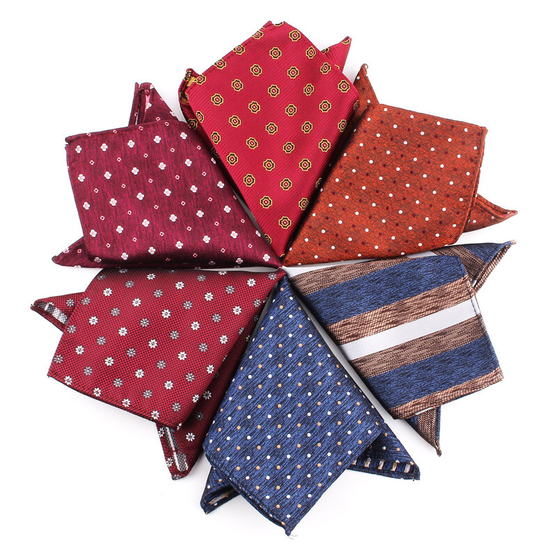 Suits Pocket Square For Men Women Striped Chest Towel Wedding Kerchief Gentlemen Hankies Men's Plaid Handkerchief Pocket Towel