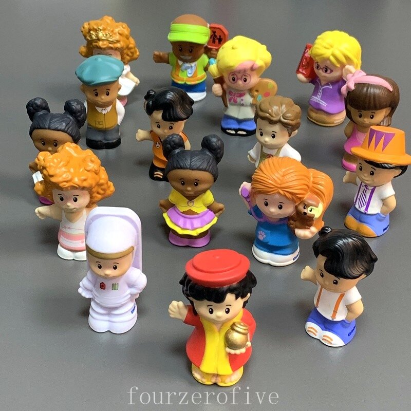 7CM Fisher Mini gente juguetes Princesa y DC Super JOKER y Robin Batman y trabajador figura de dibujos animados juguetes colección chico regalo de Navidad