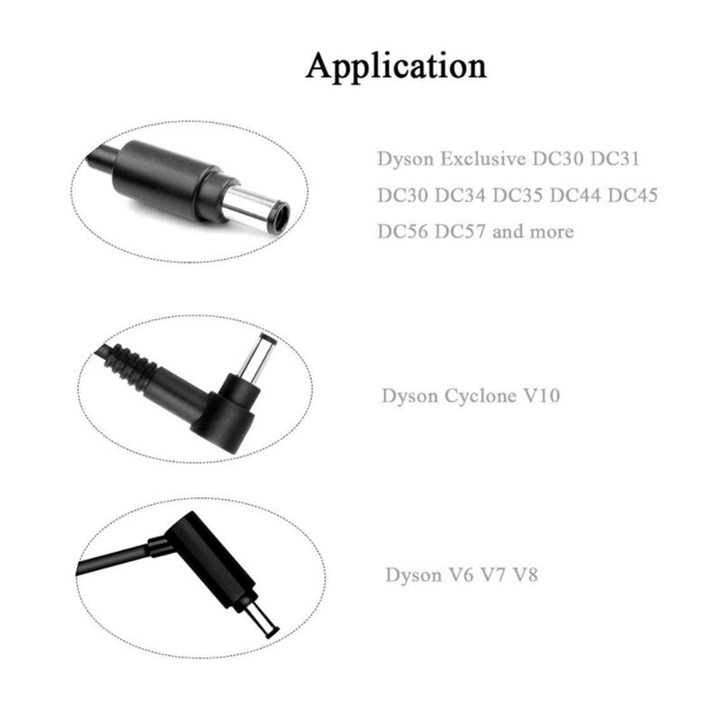 1 ชิ้นEU Plug Charger AdapterสำหรับDyson DC30 DC31 DC34 DC35 DC44 DC45 DC56 DC57 อะไหล่เครื่องดูดฝุ่น