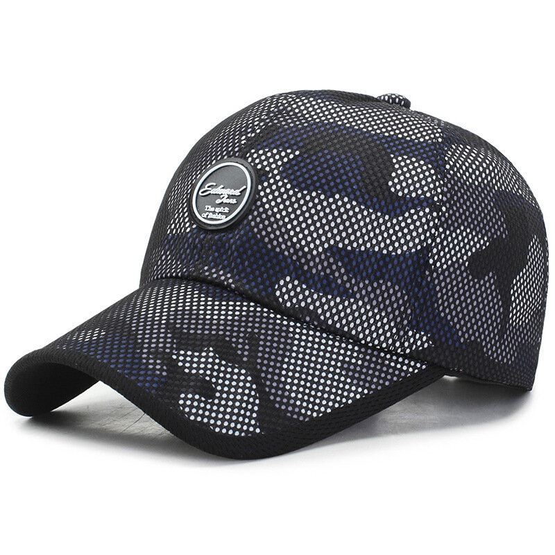 Malha de camuflagem boné de beisebol algodão militar bonés do exército cadete unisex casual boné ao ar livre na moda chapéus de sol