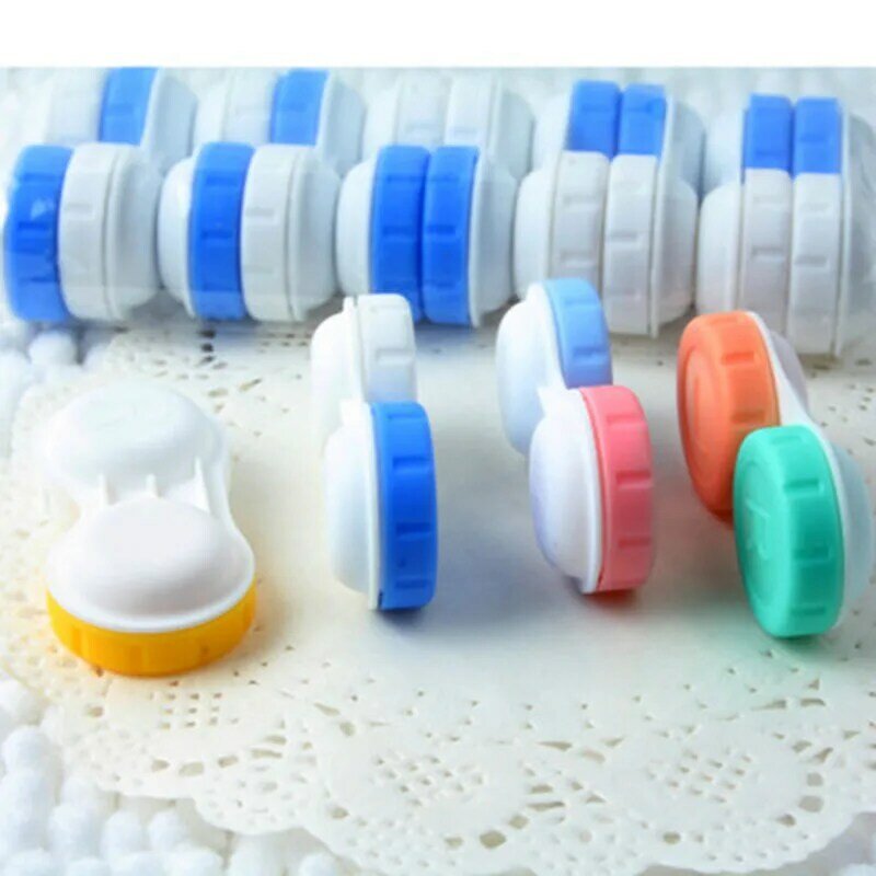 10 Pcs/lot Contact Lenses Case Contact LensBox for Eyes Travel Portable Storage Container Contact Lenses Case