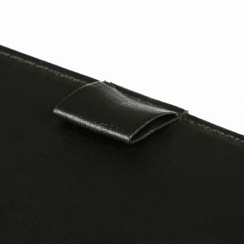Klembord A5 Bestand Clip Papier Plaat Menu Map Hardboard Cover Pu Leather Pen Slot Black Notebook Schrijfbord Pad 26.5x18cm