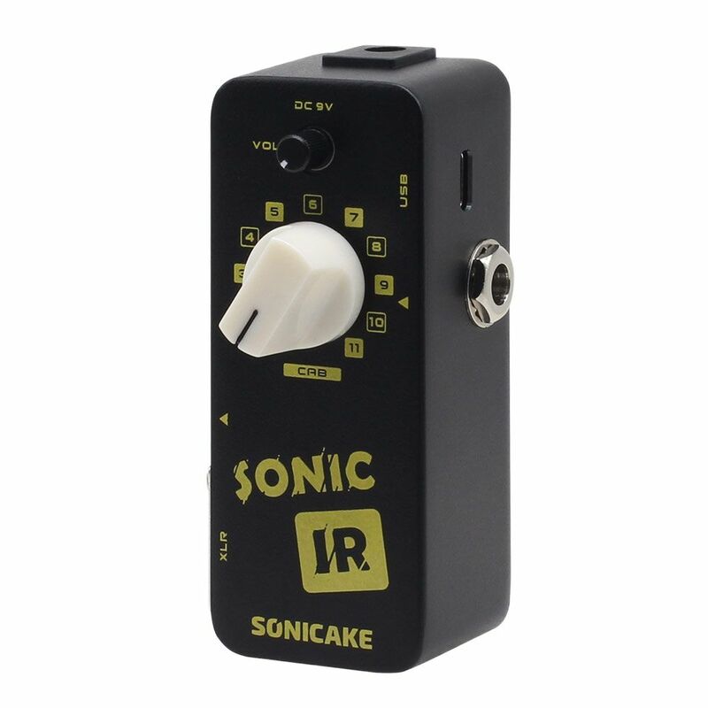 SONICAKE سونيك IR خزانة مكبر صوت محاكاة دفعة استجابة محمل الغيتار باس الآثار دواسة QSS-12