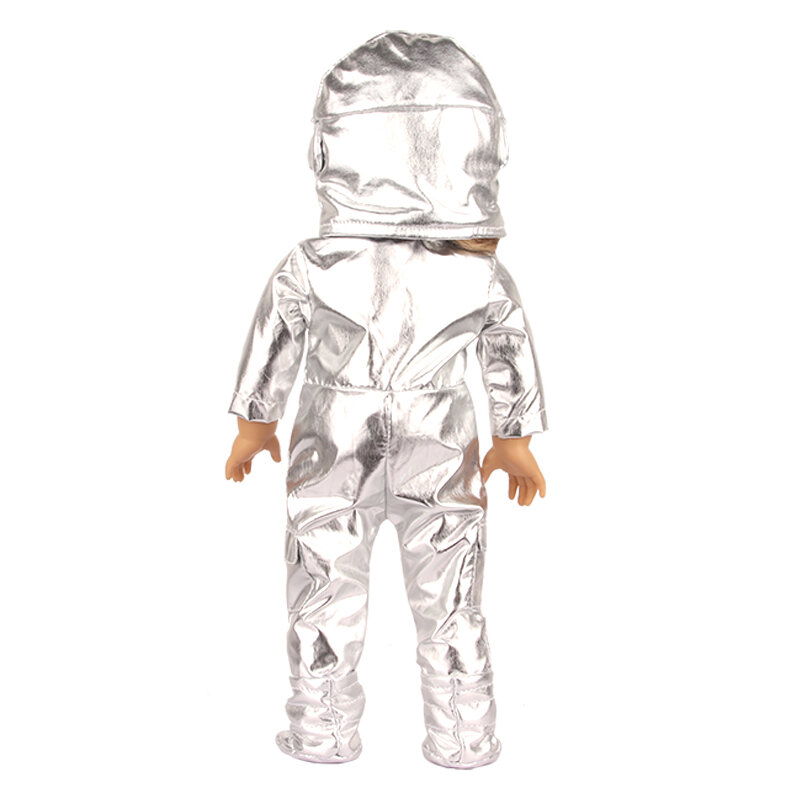 Ubranka dla lalki + buty + czapka 18 Cal amerykańska lalka Spacesuit modne ciuchy kombinezon lotniczy dla 43cm noworodki BeBe Reborn & OG Girl Doll