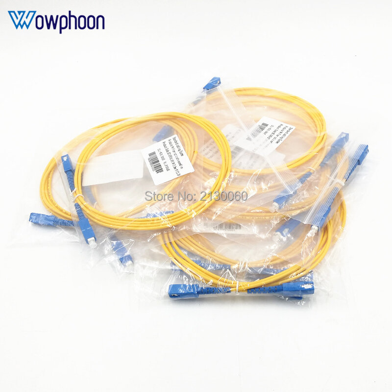 Cable de fibra óptica de 3,0 MM de diámetro, Parche de puente personalizado, SC UPC a SC UPC, 2M, 3M, 15M, 10 unidades por lote