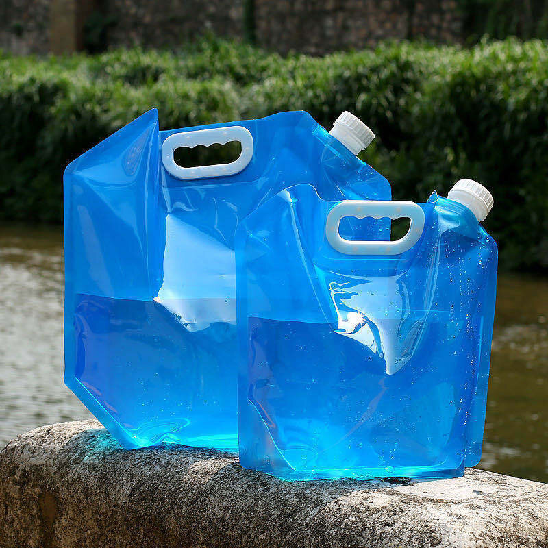 Borsa per acqua per auto 5L/10L serbatoio per acqua pieghevole borsa per acqua esterna portatile fornello da campeggio Picnic Barbecue borsa per acqua secchio pieghevole