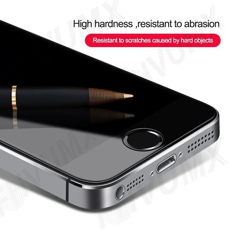 100D واقي شاشة زجاجي شفاف لهاتف iPhone 7 8 6 6S Plus واقي شاشة زجاجي لهاتف iPhone 5 5C 5s SE 2020