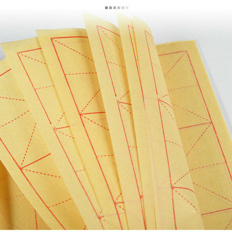 Chinesische Verdicken Kalligraphie Xuan Papier Papel Arroz Halb Reif Bambus Papier Anfänger Kalligraphie Reis Papier mit Grids Rijstpapier