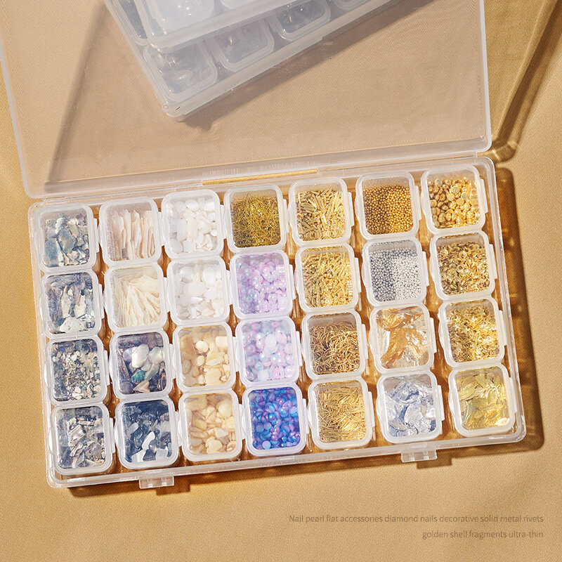 Strass en cristal pour Nail Art, or, argent, transparent, toutes les couleurs, fond plat, forme mixte, bricolage, gemmes, accessoires de décoration 3D, 1 boîte