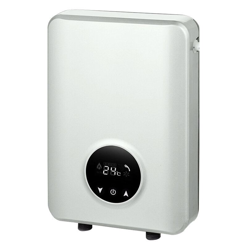 Aquecedor de água elétrico instantâneo, banho termostático com tela sensível ao toque inteligente, operação simples, economia de energia
