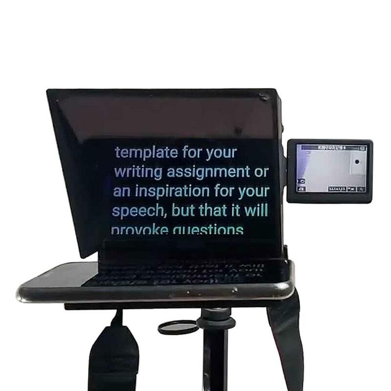 TZT Mini Teleprompter Portable Inscriber Mobile Teleprompter Artifact Video with Remote Control