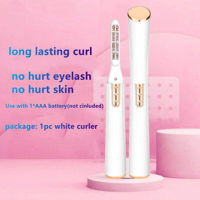 Electric Heated Eyelash Curler Usb Rechargeable Eyelashes Curler Quick Heating Natural Eyelash Curler Long Lasting Makeup