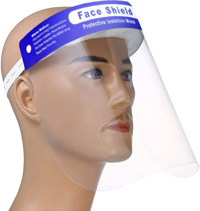 Dropshipping In Stock Adjustable Size Face Sheild Plastic Ship From Texas USA Protective Safety Full Faceshield For Adults&Kids