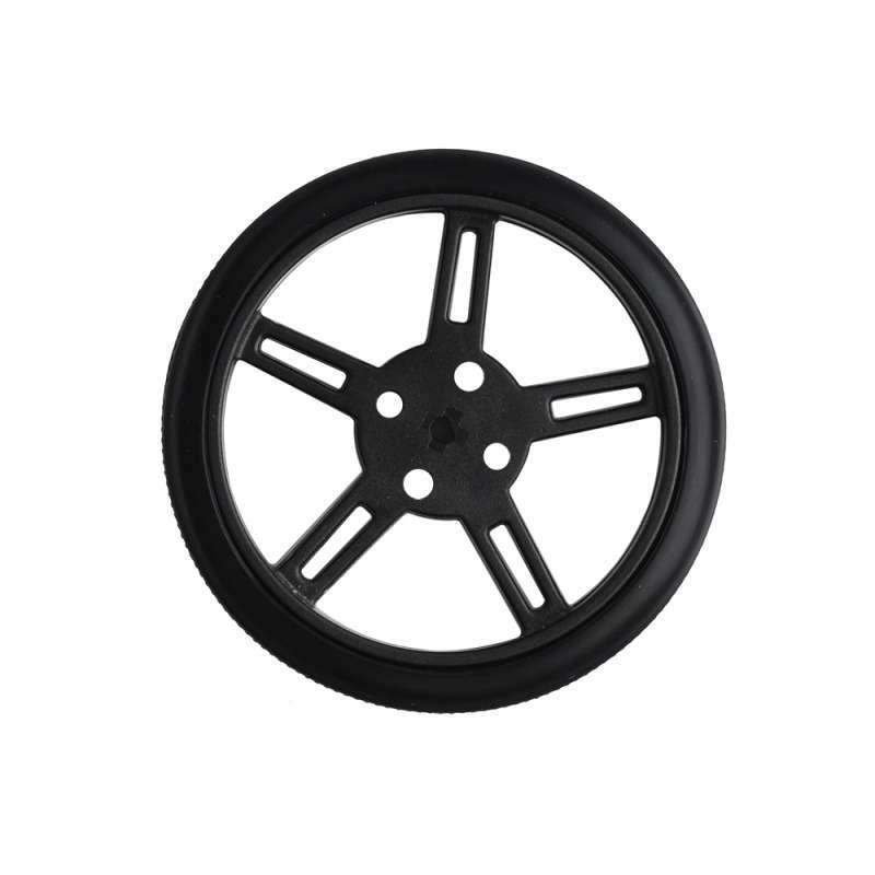 RCmall-rueda negra para Motor N20, 10 piezas, 5908-D3