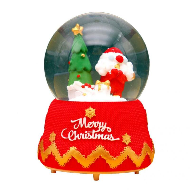 クリスマスの雪片かわいいクリスマスの木音楽家の装飾輝く工芸品音楽雪グローブ