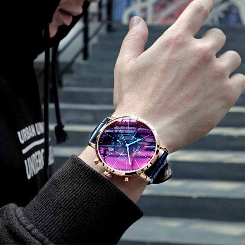 BELOHNUNG Marke Uhren Herren Top Luxus Wasserdicht Quarz Armbanduhr Männer Sport Chronograph Männlichen Armbanduhr Relogio Masculino
