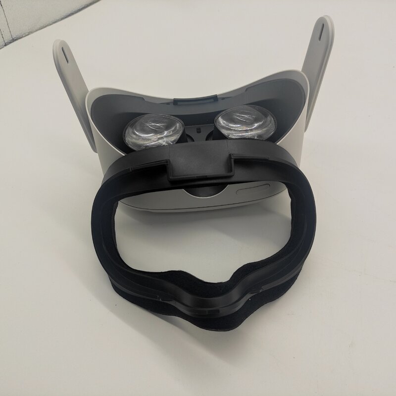 Capa de almofada facial pu para substituição, capa com suporte para oculus quest 2 vr, tapete protetor para os olhos para oculus quest 2, acessórios vr