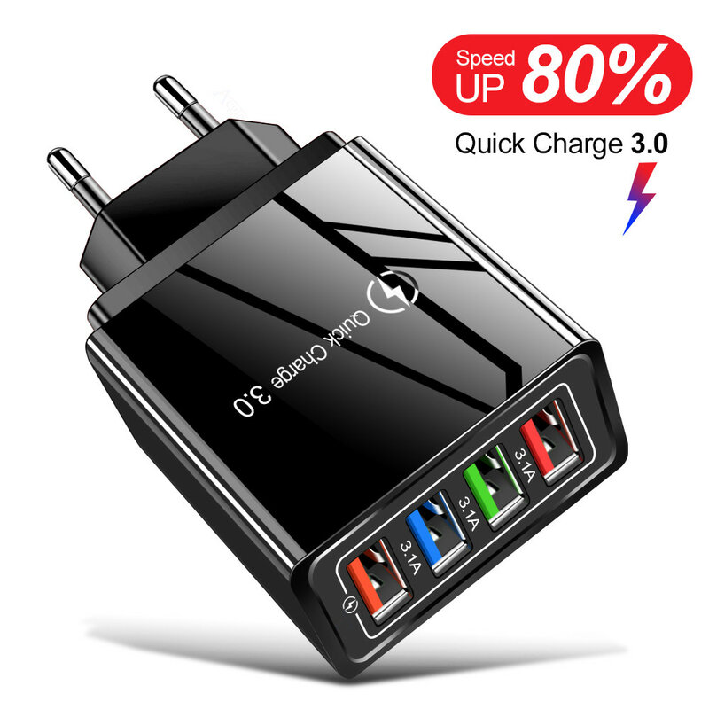 Quick Charge 3.0 Voor Iphone Charger Muur Snel Opladen Voor Samsung S10 S9 S8 Plug Xiaomi Mi Huawei Mobiele Telefoon laders Adapter