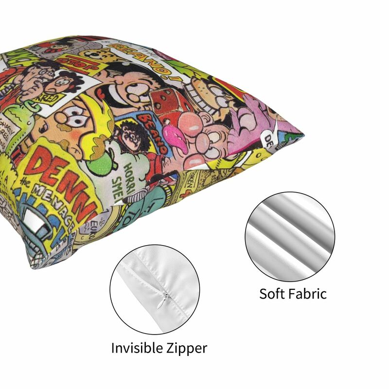 Beano наволочка квадратной формы с застёжкой-молнией и рисунком Декор Чехлы на подушки для дома размером 45*45 см