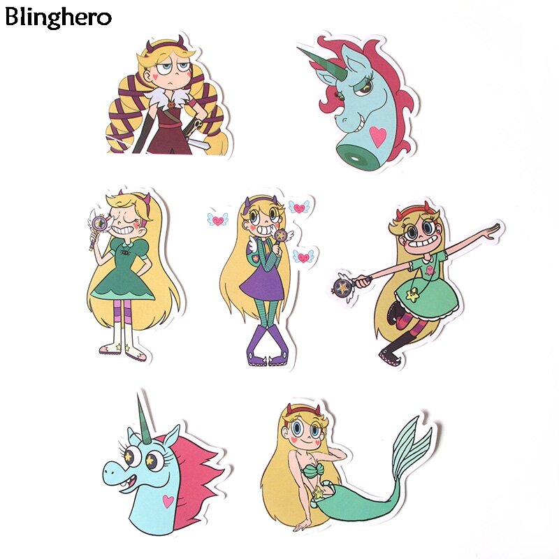 Blinghero-pegatinas de dibujos animados para álbum de recortes para niños, calcomanías para bicicleta y coche, BH0120, 17 unidades por juego