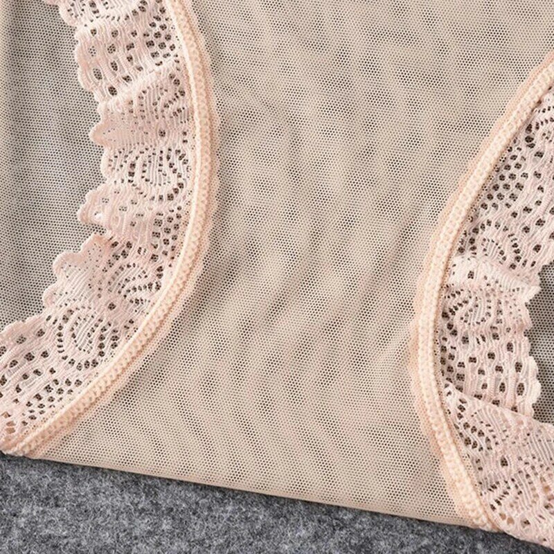Sexy Transparent Lace Panties High-quality See-through Sex Products Fashion Underwear Women Briefs Ladies Plus Size Underpants