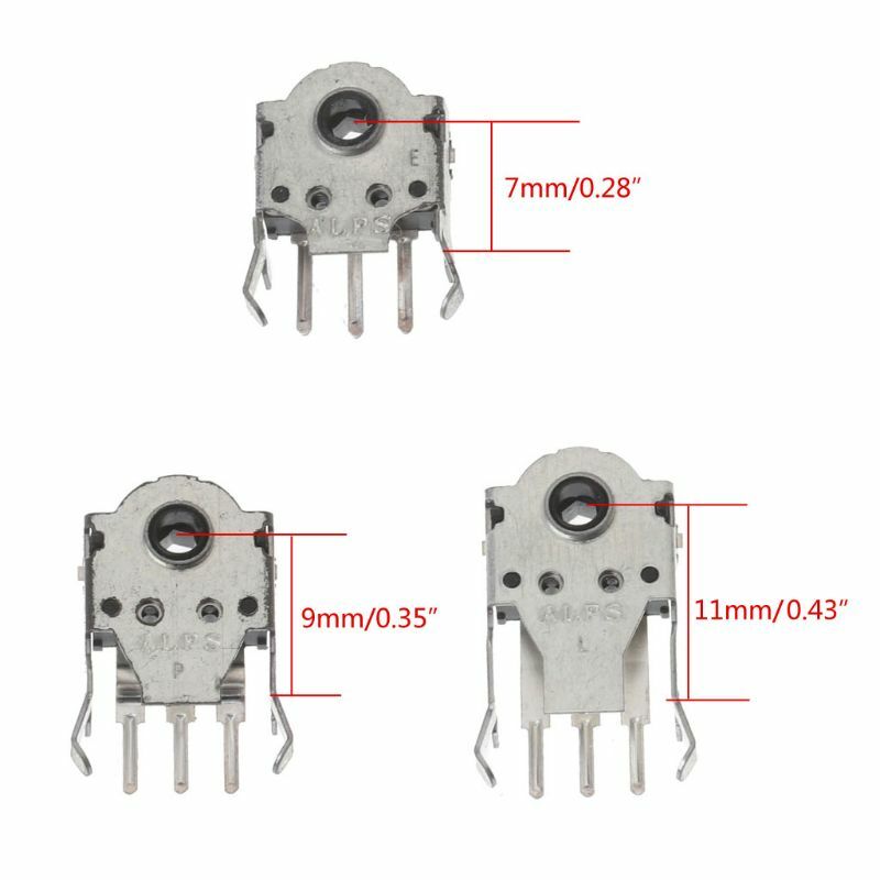 2Pcs ALPS Mouse Encoder Mouse Decoder 7mm 9mm 11mm Highly Accurate for Wheel Mouse Encoders