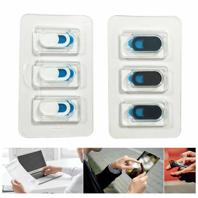 3 6PCS Web Cam Cover Shutter Magnet Slider Plastic Camera Cover for IPhone PC Laptops Mobile Phone Lens Privacy Sticke 2020New