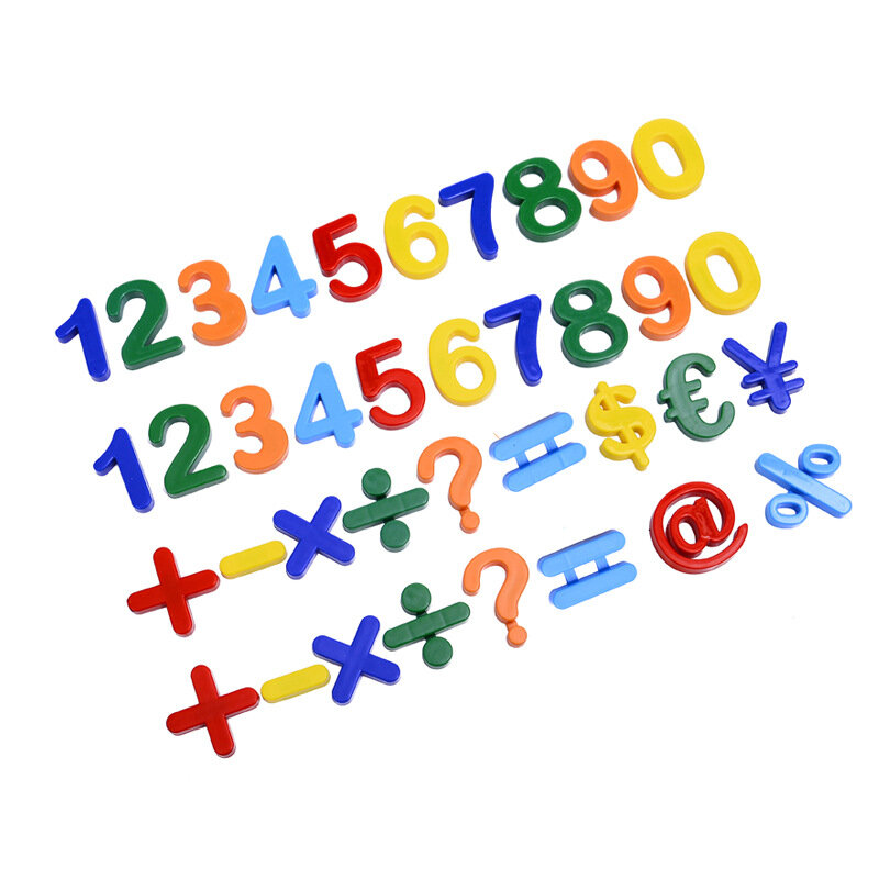 Magnetic ABC 123 Alphabet Letters Number Geometry Plastic Refrigerator Stickers Spelling Counting Kids learning Educational Toys