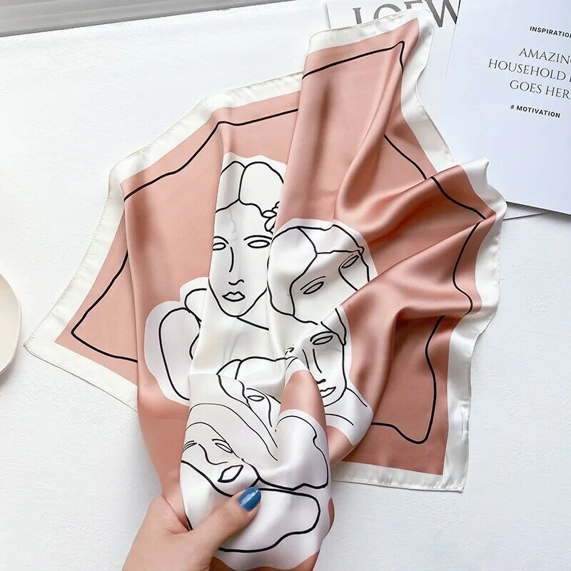 Europese En Amerikaanse Merk Designer Dames Luxe Vierkante Sjaal Mode Vrouwen Zijden Sjaal Beach Wrap