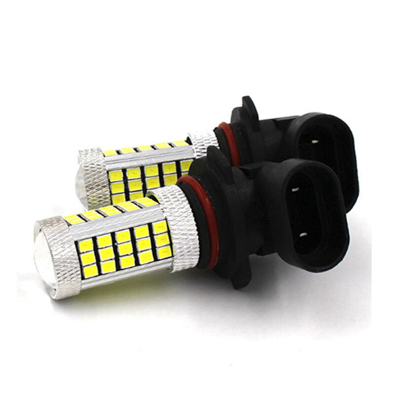 Lámpara antiniebla súper brillante para coche, bombilla LED de circulación diurna HB3 9005 HB4 9006, DRL, blanco, cc 12V, 2835 66SMD, 2 uds.