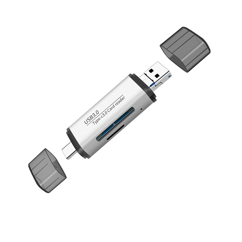 Кардридер Ginsley 4 в 1, USB 3,0, Micro USB, OTG