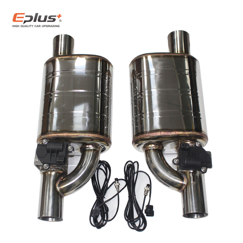 EPLUS układ wydechowy samochodu zawór elektryczny sterowanie zestaw rur wydechowych regulowany zawór kątowy tłumik ze stali nierdzewnej uniwersalny 51 63 70 76