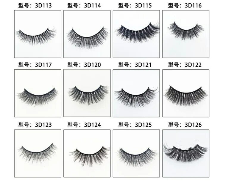 10Pairs 3D Mink Wimpers Make Natural Lange Valse Wimpers Dramatische Wimpers Extension Handgemaakte Nep Wimpers Maquiagem