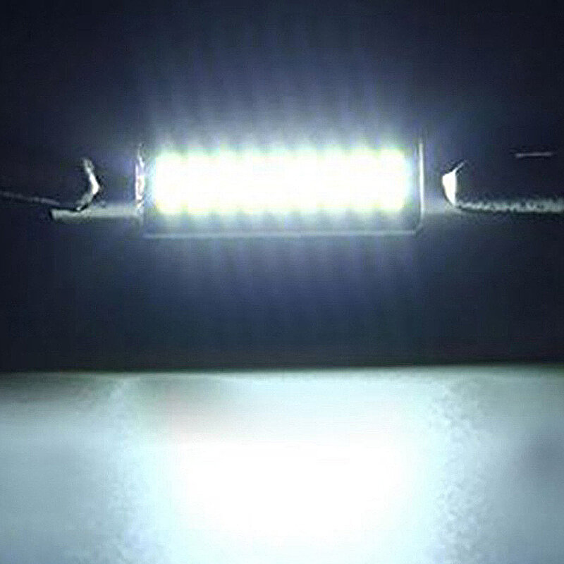 4 Buah 29Mm 31Mm Festoon LED 4014 9SMD Sekering Lampu LED Sekering Cermin Rias Lampu Bohlam Interior Mobil Membaca Lampu Kubah Putih 12V