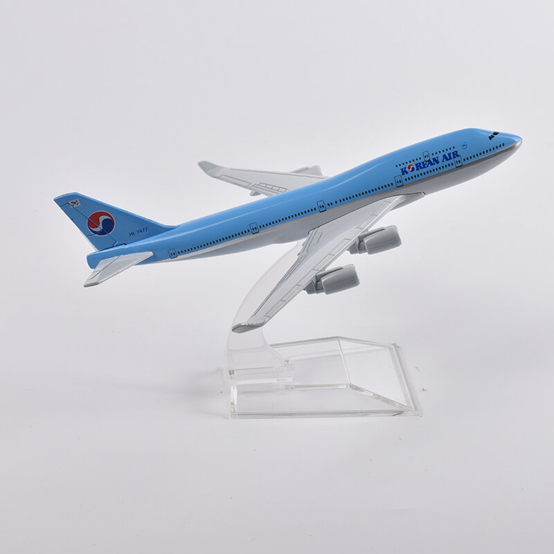 JASON TUTU modèle d'avion coréen 747, avion en métal moulé sous pression à l'échelle 1/400, Collection cadeau, livraison directe, 16cm