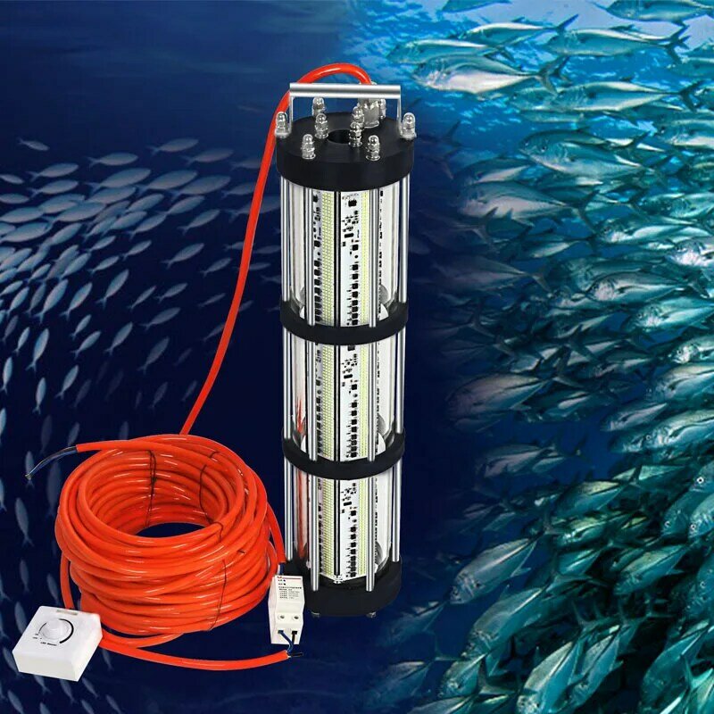 2800W 220-240VAC 30M-100M kabel głęboki podwodny przyciągający lampa wędkarska do wędkarstwo morskie