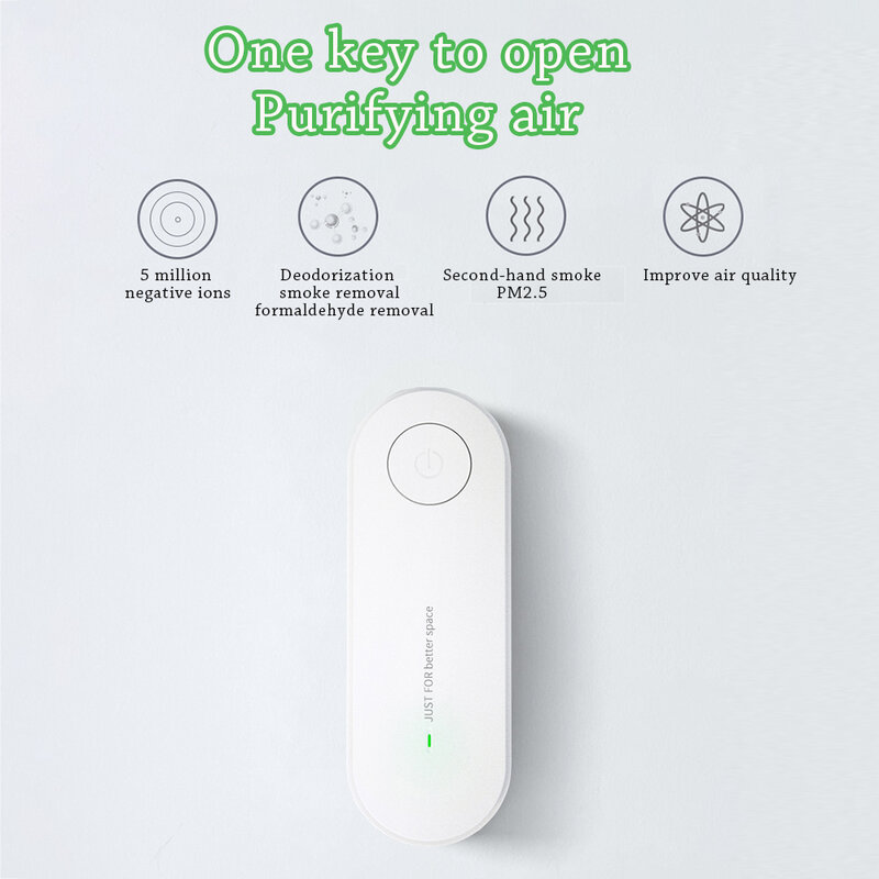 Portable Mini Plug in Air Freshener Purifier Decomposing Indoor Smokes Smell Radiation Protection Air Purifier Freshener/New