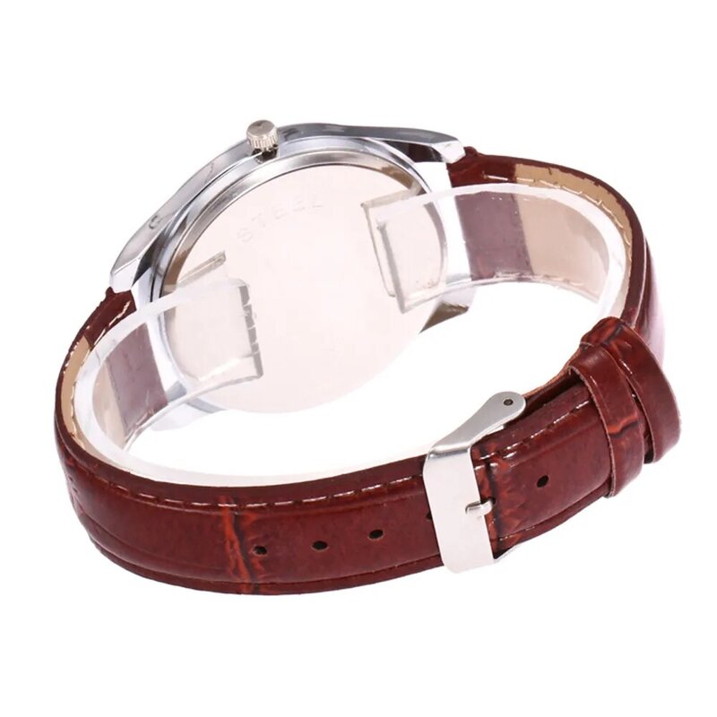 Men's Quartz Watch Simple style Business men's Fashion Leather Quartz Wrist Watch שעון גברים horloge man