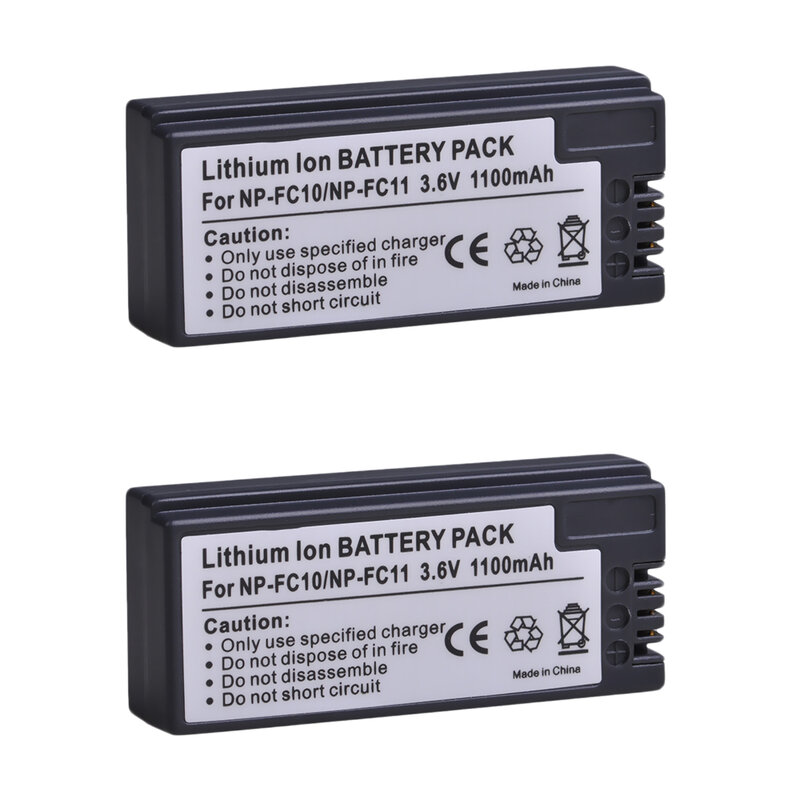 Batería NP-FC10 para Sony P10, P12, P2, P3, P5, P7, P8, P9, V1, NP, FC11, FC10, F77A, FX77, 2 unidades, NP-FC11