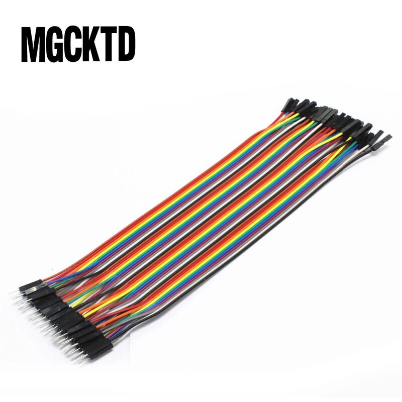 NEW 40pcs/1ROW, 20cm 1p-1p female to male jumper wire Dupont cable for  Breadboard