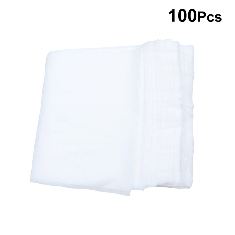 Одноразовые влаговпитывающие полотенца, белые полотенца из массы дерева для педикюра, салона красоты, 100 шт.