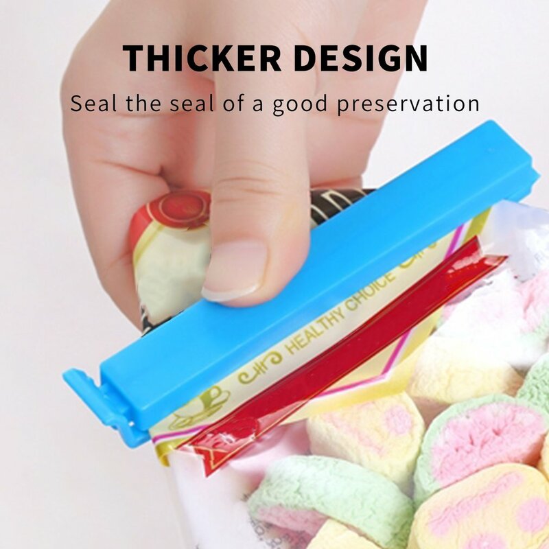 Hot 1Pcs Portable New Kitchen Storage Food Snack Seal Sealing Bag Clips Sealer Clamp Plastic Tool Kitchen Accessories Wholesale