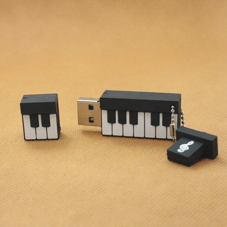 Chiavetta USB a forma di pianoforte Pendrive 4gb 8gb 16gb 32gb 64gb disco Usb USB 2.0 musica Pen Drive Memory Stick U Disk regalo di moda