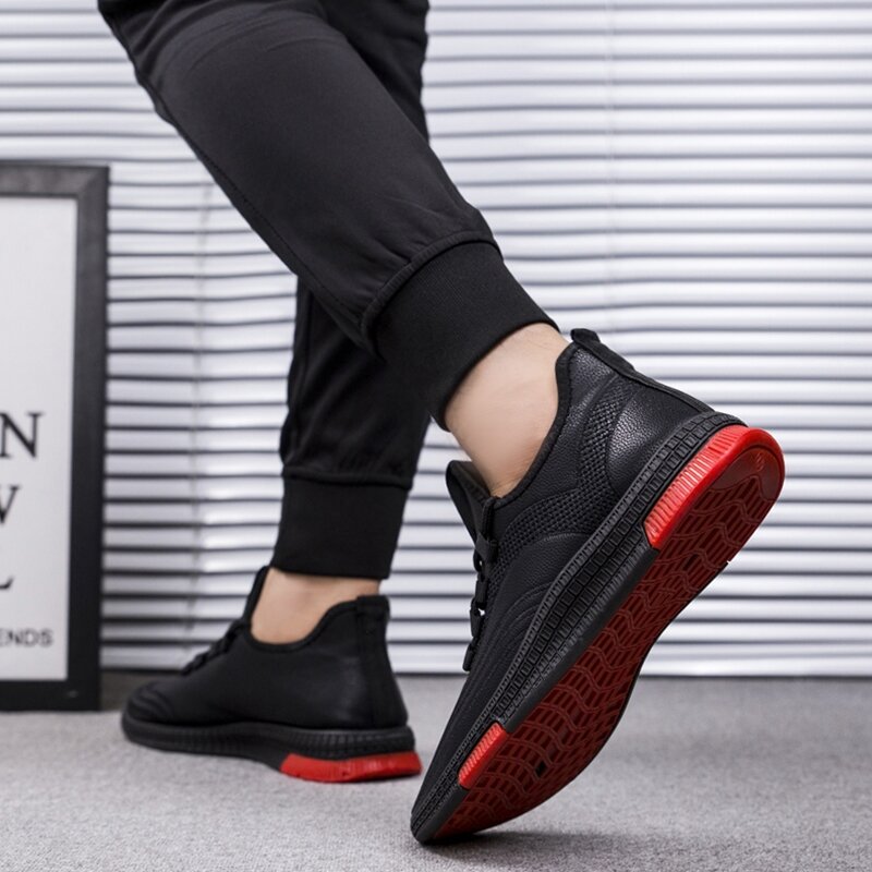 ZXWFOBEY 패션 캐주얼 스포츠 신발 남성용 통기성 메쉬 부드러운 편안한 운동화 스니커즈 트레이너