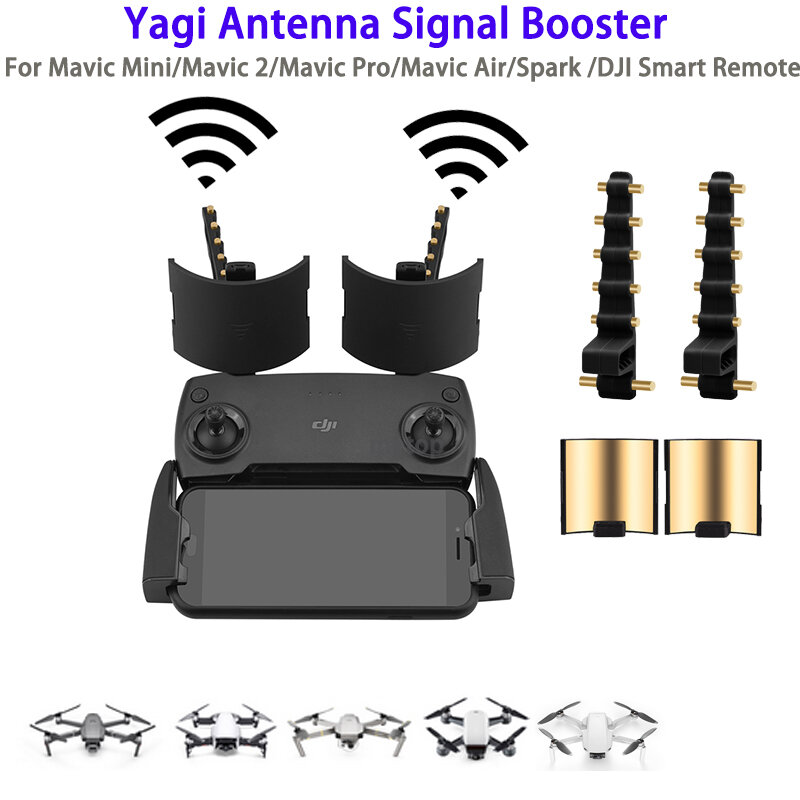 Amplificador de señal de antena Yagi, extensor de rango de control remoto para DJI Mavic Mini SE Air Spark 2 Pro Zoom FIMI X8 SE