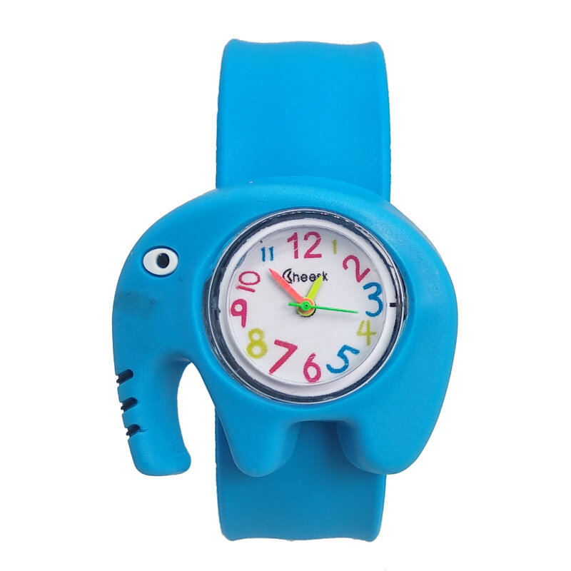 ساعة أطفال كارتون الفيل المهر يونيكورن للأطفال ساعة مناسبة ل 2-10 سنة التعلم الوقت ساعة بنين بنات ساعة حائط هدية